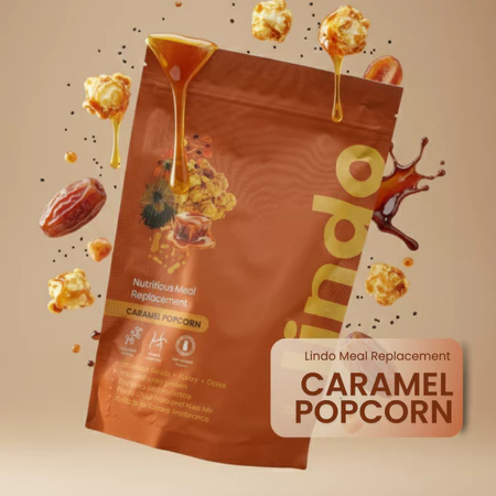 Lindo Meal Replacement Caramel Popcorn pack